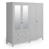 Lynton 4 Door Wardrobe, Grey