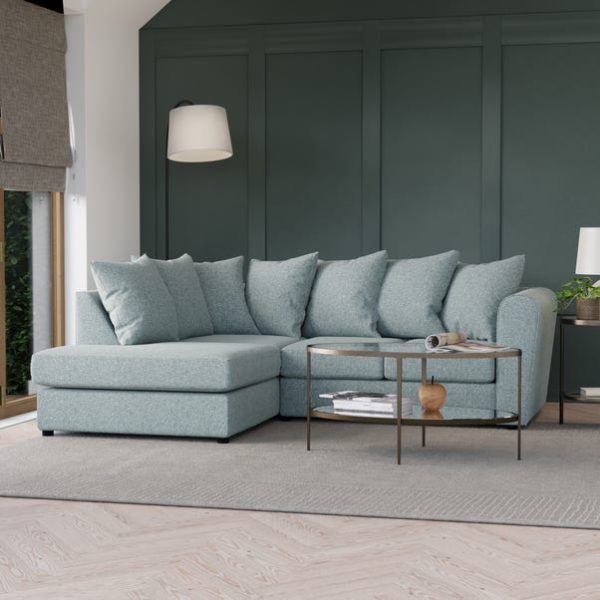 Blake Soft Texture Fabric Corner Sofa-1