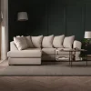 Blake Soft Texture Fabric Corner Sofa natural