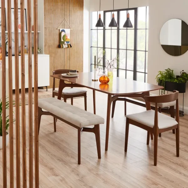 Elements Alva 6 Seater Rectangular Dining Table