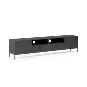 Fulton Extra Wide TV Unit, Black for TVs up to 80 v 2