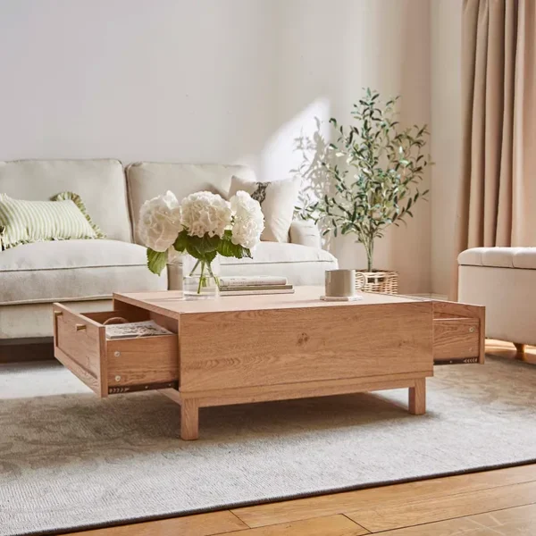 Hadley Coffee Table with two Drawers, Oak Effect