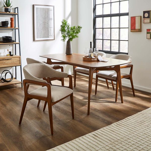 Hugh Dining Chair, Linen-1