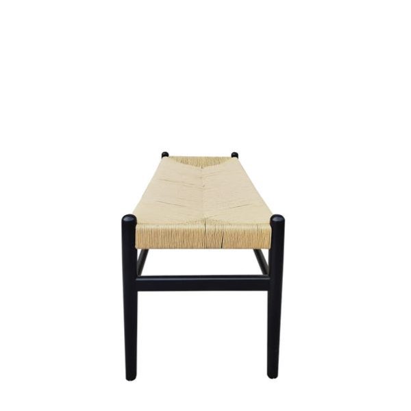 Lara Wishbone 2 Seater Dining Bench, Beech Wood, 120cm-2