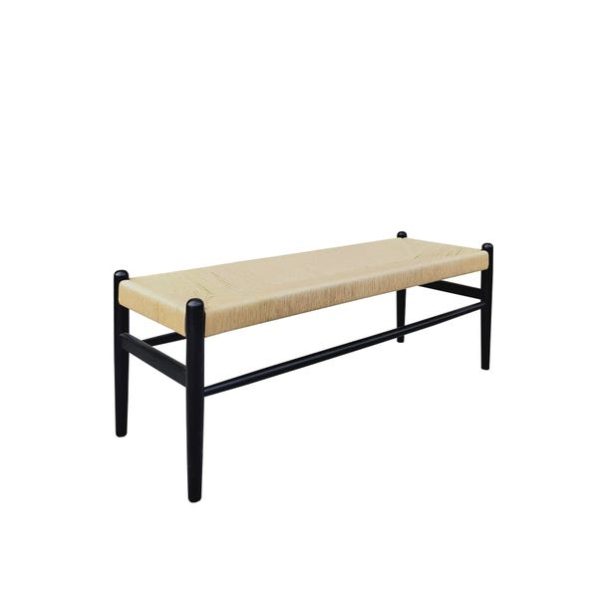 Lara Wishbone 2 Seater Dining Bench, Beech Wood, 120cm-3