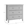 Lynton 3 Drawer Chest dimensions