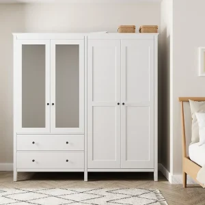 Lynton 4 Door Wardrobe ,white