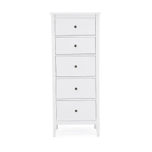 Lynton Tall Small 5 Drawer Chest