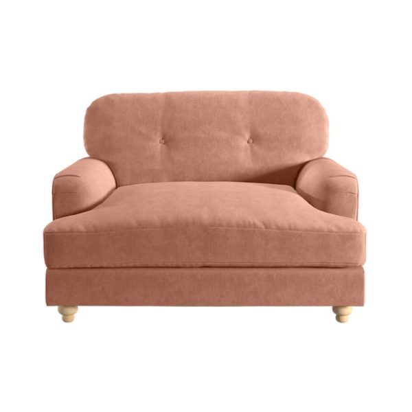 Martha Vintage Velvet Snuggle Chair-1