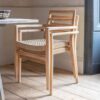 Noa Teak Outdoor Dining Armchair sustainable wood