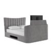Esther Ottoman TV Bed Frame grey velvet