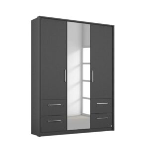 Lorenzo 3 Door + 4 Drawer Hinged Wardrobe