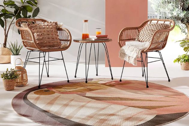 recycled eco-friendly rug for orangery