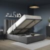 Annabelle Ottoman Bed Frame in grey