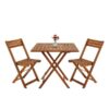 CASARIA 3-Piece Folding Balcony Furniture Set
