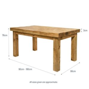 Chopwell Dining Table dimensions