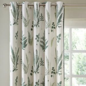 Fern Green Eyelet Curtains