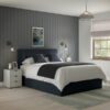 Kennedy Ottoman Upholstered Bed Frame in navy