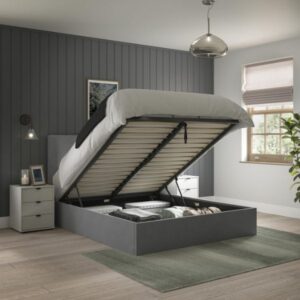 Kennedy Ottoman Upholstered Bed Frame with sprung slats