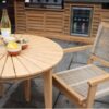 Roma Bistro Set with Stacking Rope Chairs