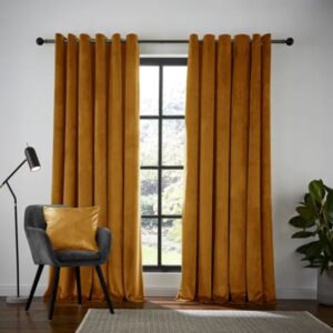 dunelm Recycled Velour Eyelet Curtains