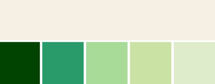 magnolia and green colour