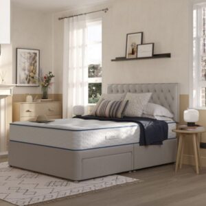 Slumberland Duo 1000 2-in-1 Mattress in bedroom