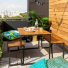 Elements 4 Seater Compact Wooden Dining Set eco-friendly