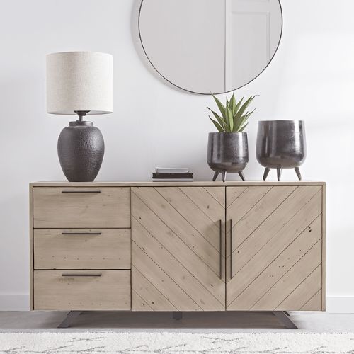 minimalistic clutter free sideboard