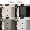 Lynton Extendable Dropleaf Dining Table 4 colour finishes