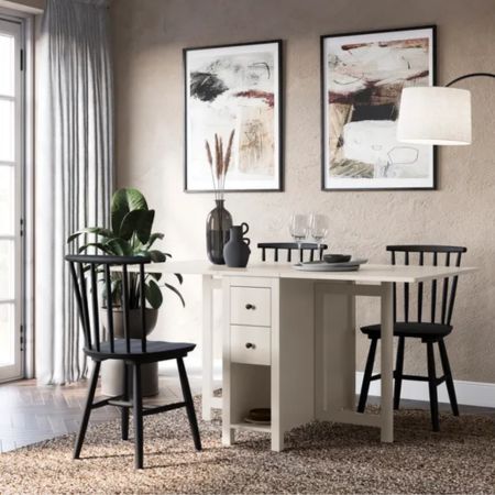 Lynton Extendable Dropleaf Dining Table as working desk