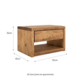 Pandon Bedside Table dimensions