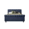 Penelope Upholstered Ottoman Bed Frame navy