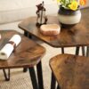 VASAGLE Nesting Tables close up