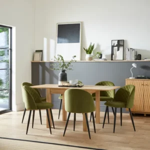 Fulton 4-6 Seater Rectangular Flip Top Dining Table oak