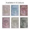 gabriella washable rug 6 colours
