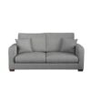 Carson Deep Sit Vivalife Stain-Resistant Fabric 3 Seater Sofa light grey