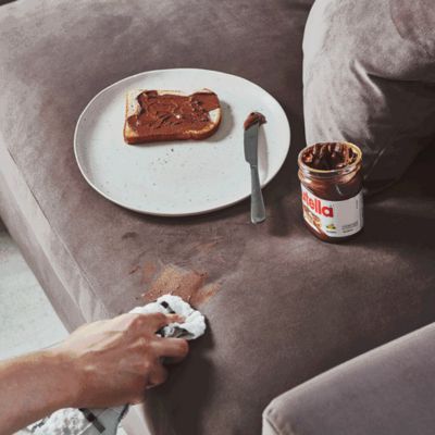 cleaning sofa from stains