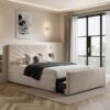 Elston End Drawer Bed Frame in beige