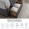 Ludlow Bed with drawers or ottoman
