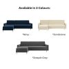 Kendall Quilted Velvet Clic Clac Storage Corner Sofa Bed in different colours