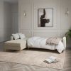 Kendall Quilted Velvet Clic Clac Storage Corner Sofa Bed