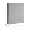 Olney Triple Wardrobe size and dimensions