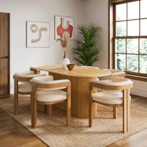 Amari 6 Seater Oval Dining Table