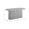 Amari 6 Seater Oval Dining Table dimensions