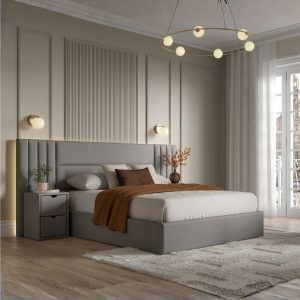 Gilpin Ottoman Bed Frame in grey