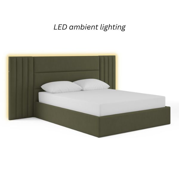 Gilpin Ottoman Bed Frame with led lighting