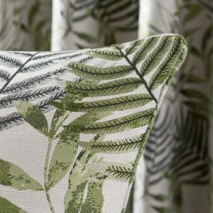 Leaf Jacquard Cushion close up