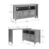 Olney Swivel Desk dimensions