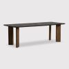 Reclaimed Teak Wood Rectangular 240cm Dining Table seats 6